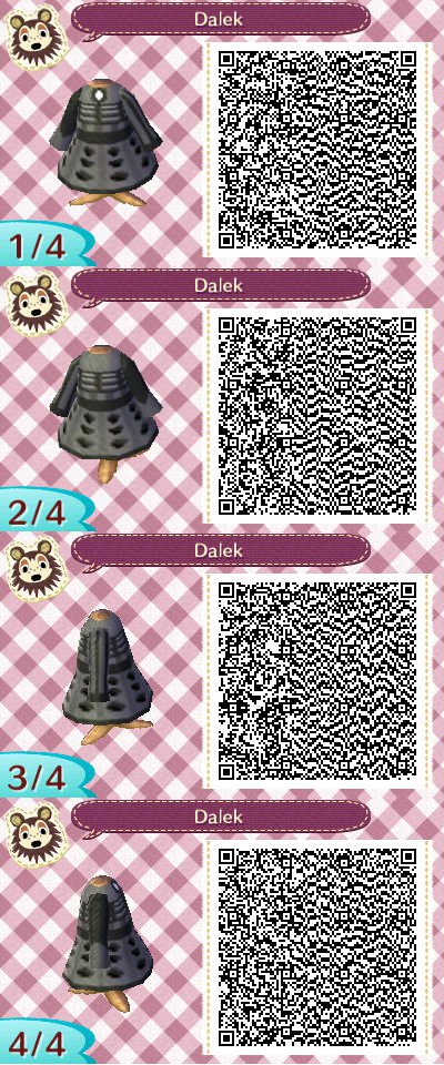 Animal Crossing New Leaf - Dalek Dress Pattern